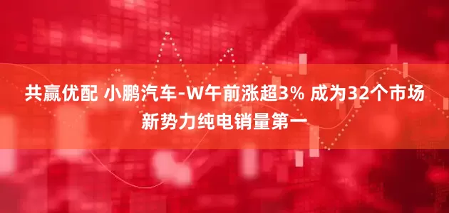 共赢优配 小鹏汽车-W午前涨超3% 成为32个市场新势力纯电销量第一